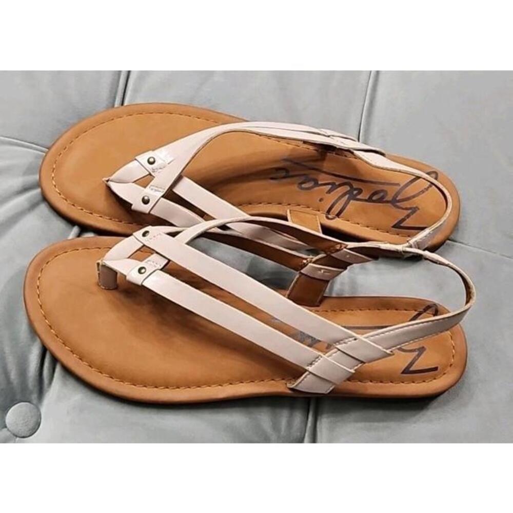 ZODIAC Yasmin Pink Vegan Woven Flat Sandals Womens Shoes 9.5
